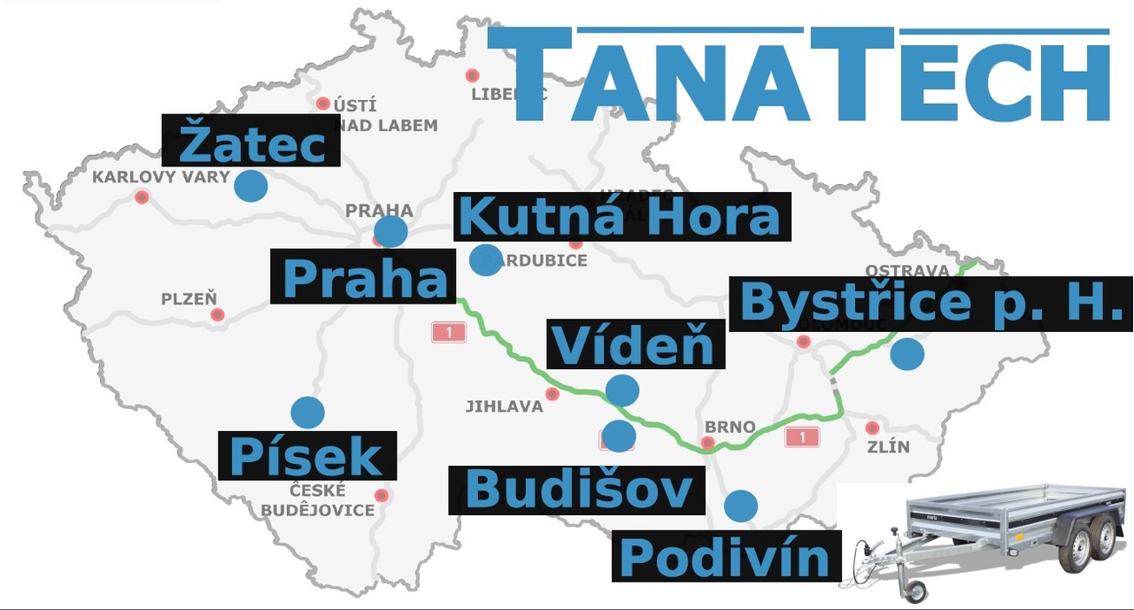 mapa poboček 2023